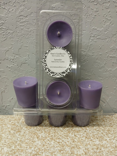 Lavender soy votive candles