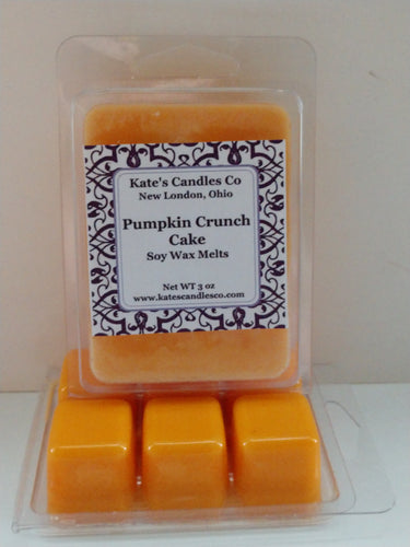 Pumpkin Crunch Cake Soy Wax Melts - Kate's Candles Co. Soy Candles