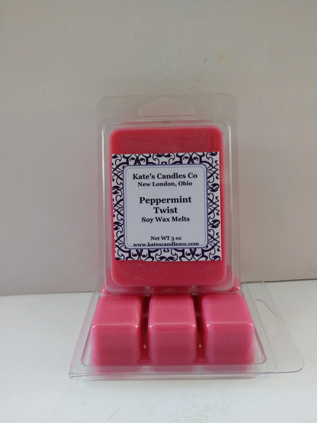 Peppermint Twist Soy Wax Melts - Kate's Candles Co. Soy Candles