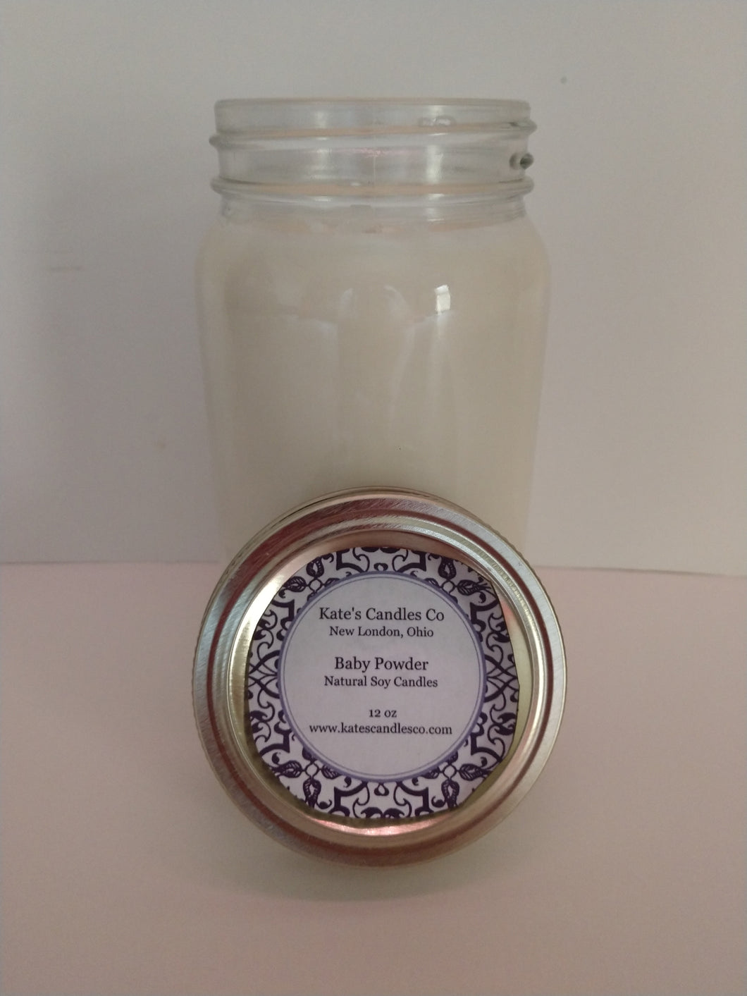 Baby Powder - Small Jar Candle - Hearth & Home Candle Company